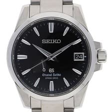 SEIKO SBGA027/9R65-0AG1 round WATCH black SS SD