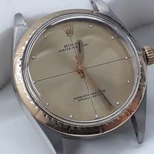 Rolex Oyster Perpetual 34 mm Zephyr Two Tone Head Only Watch 1038 Circa 1970