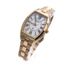 SEIKO LUKIA SSQW046 Ladies Gold Watch Excellent Condition