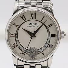 Mido M007207A Baroncelli Date Wristwatch 25 Jewels Ladies Dress Timepiece