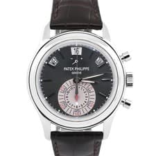 Patek Philippe Annual Calendar Chronograph RHODIUM Gray 40mm Platinum 5960P