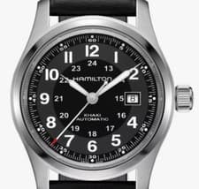 New Hamilton Khaki Field Murph Automatic Black Men's Watch H706050