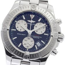 BREITLING Colt A73380 Chronograph Black / Silver Dial Quartz Men's Watch_934750