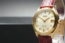 Vintage 1992 [Near MINT] SEIKO 4S35-8000 Gold Dial Automatic 36mm Men's Watch