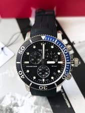 TISSOT SEASTAR 1000 Chronograph Black Dial/Blue bezel  T120.417.17.051.02