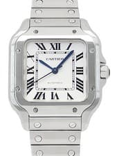 Cartier Santos du Watch MM WSSA0029 H41xW33mm Silver Dial Steel Box Card #T064