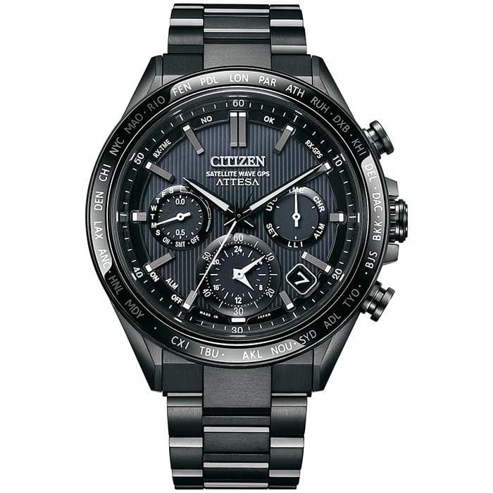 CITIZEN ATTESA CC4055-65E ACT Line Analog Men's Watch Black Titanium Eco-Drive