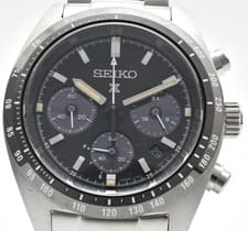 【NEAR MINT】SEIKO Prospex SBDL091 V192-0AF0 Solar Chronograph Silver JAPAN