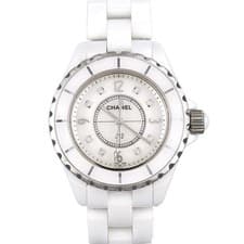 Authentic [Unserviced - Value Price] Chanel J12 1.3" Ceramic 8P H2422 Cerami...