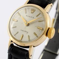 NO TARIFFS LADIES ROLEX PRECISION REF 9488 SOLID 14K GOLD ORIGINAL MANUAL WIND