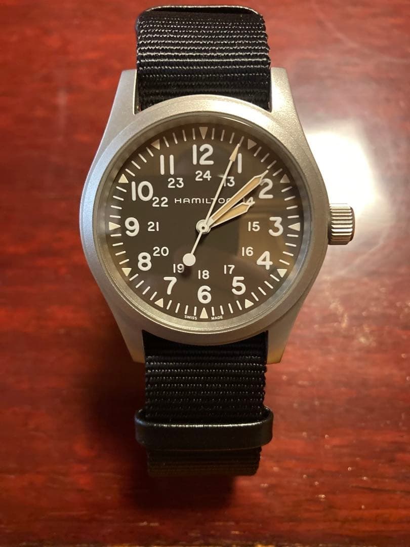 Hamilton Khaki Field H69439901 Brown Dial Manual Men's Watch Used Working #70