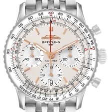 Breitling Navitimer B01 Chronograph 41 Steel Mens Watch AB0139 Box Card