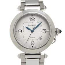 CARTIER Pasha De Cartier 41Mm WSPA0009 Silver Men's Used Watch #31031