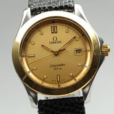 [Near Mint] OMEGA Seamaster 120m 168.1501 Gold Tone Mens Quartz Watch From JAPAN