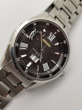 Seiko Brightz 8B-43 Radio Solar Titanium Big Date Watch Used From Japan