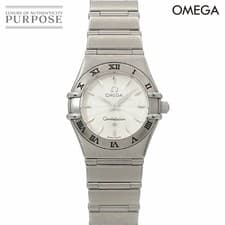 Omega Constellation 1562 31 Ladies Silver Quartz Watch Stainless Steel Used