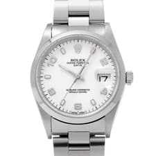 ROLEX Oyster Perpetual Date 15200 white WATCH 726838