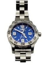 Breitling Colt 44 mm Blue Quartz Men’s Watch A74387 Stainless Band Total Service