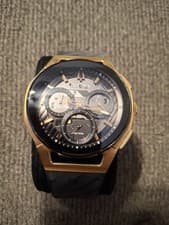 Bulova Chronograph Quartz Sport Watch Sapphire Crystal Black Gold