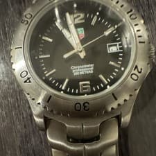 TAG Heuer Chronometer Professional 200M Men's Stainless Steel Black Dial Watch