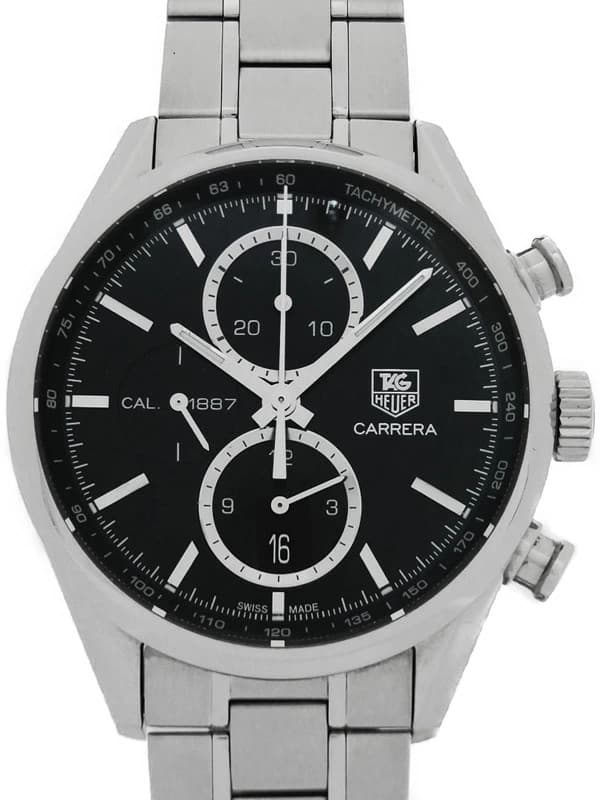 TAG Heuer Carrera Calibre 1887 Chronograph CAR2110.BA0724 40mm Black Dial #T295