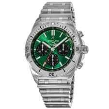 New Breitling Chronomat B01 42 Chronograph Green Men's Watch AB0134101L1A1