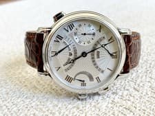 Maurice Lacroix Masterpiece Double Retrograde Silver Face 44mm Original Box