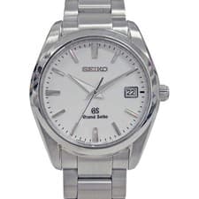 Grand Seiko Heritage SBGX059 36mm SS White Dial Quartz Watch Box Papers #KN514