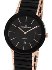 Jacques Lemans 1-1855C Dublin Ceramic Mens Watch 38mm 5 ATM