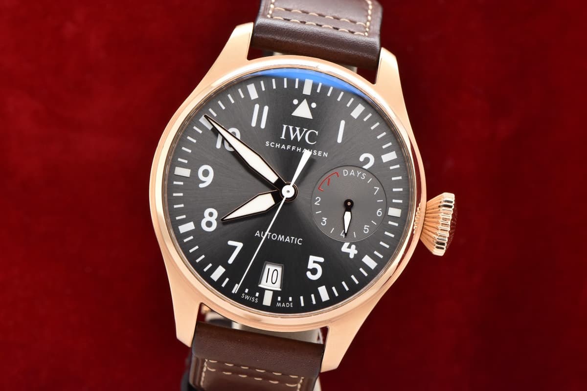 2017 IWC Big Pilot's Watch Spitfire 46.2mm 18K Red Gold Slate Dial IW500917 Set