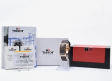 [ MINT /Box, Paper] Tissot Heritage T117509A Banana Black Gold Men's Watch JAPAN