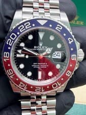 Rolex GMT-Master II  126710BLRO Silver Jubilee pepsi full set full links
