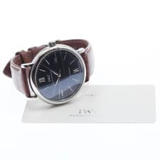 IWC SCHAFFHAUSEN PORTOFINO IW356502 40mm SS Black Dial Automatic Date #C492