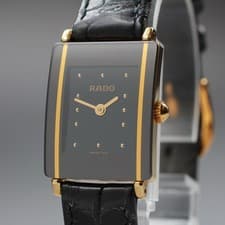 [Near Mint] RADO Diastar 153.0383.3 Black Dial Quartz Women's Watch From JAPAN