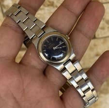 1970's Omega Genève Dynamic Automatic Blue Dial 27mm Date Ref 568.0067 Boxed