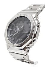 CASIO G-SHOCK GM-B2100D-1AJF Full Metal Silver w/ Box Tag 1 Extra Link Excellent