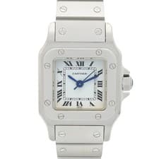 CARTIER Santos galbee SM Wrist Watch 0901 Automatic SS Used Women
