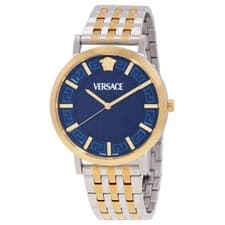 Versace VE8Q00424 Greca Slim Blue Dial 40 mm Women's Watch New