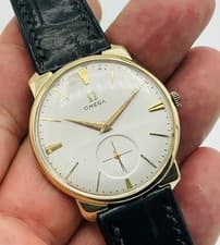 Rare 18K Gold Omega Seamaster 166.003 Cal. Ω 562 Automatic Vintage Watch & Box