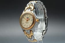 TAG Heuer Professional 200 WG1221-K0 S/EL Gold 34mm Qz Men's Watch JP Near MINT