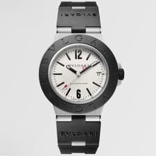 BVLGARI Aluminium Watch AL32A Automatic 32mm Gray Dial