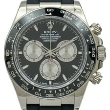 ROLEX Daytona 126519LN Black/Steel White Gold Automatic Mens Watch #OK019