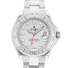 Rolex Yacht-Master 40 16622 Silver Dial Steel Platinum Mens Watch Papers 2003