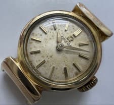 Genuine OMEGA Vintage Manual Winding Cal.482 Gold Plated Ladies Watch Junk
