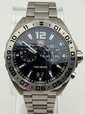 TAG Heuer Formula 1 Quartz Men's Black Steel Alarm 41mm Watch - WAZ111A