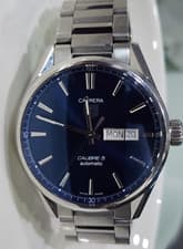 Tag Heuer Carrera WAR201E Calibre 5 Automatic 41mm Steel Watch Blue dial
