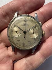 Uweco Universal Geneve Chronograph Cal 385 Not Working For Parts
