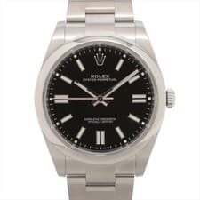 Rolex OYSTER PERPETUAL 41 124300 SS SS AT bright black dial