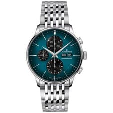 Junghans Meister Chronoscope 40.7mm Petrol Blue Dial Men's Watch 27/4622.47