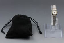 Vtg 1986 MINT SEIKO Credor 1E70-5130 Quartz 18K Gold Diamonds Ladies Watch JAPAN